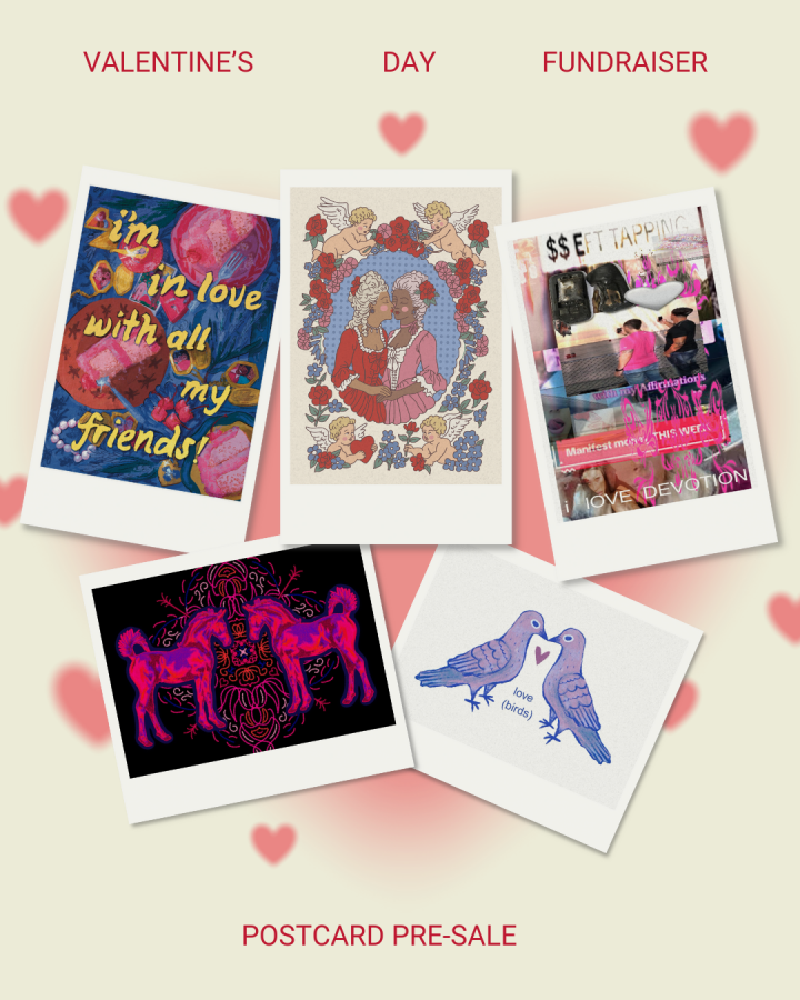 Infographic showing the five postcard designs that Eyelevel is selling